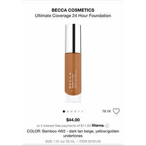 BECCA Cosmetics - Ultimate Coverage Foundation